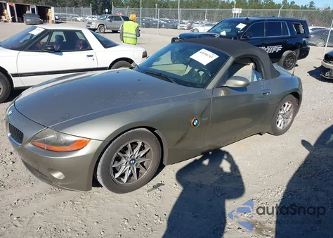2004 BMW Z4 2.5I из США, поврежденный, VIN 4USBT33504LS53097